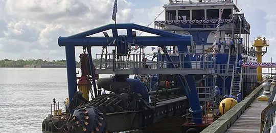 Wabtec engines proudly powering DSC Dredge's Vaneta Marie