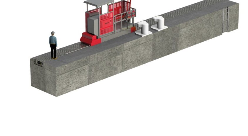 QuayMotion Chain on top in a trench