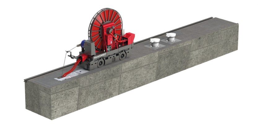 QuayMotion Reel steerable on the quay